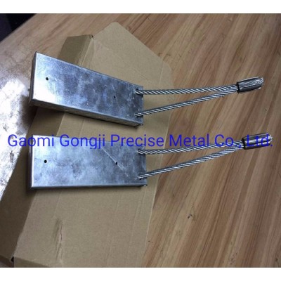 Precast Concrete Wall Construction Connecting Wire Rope Loop Box